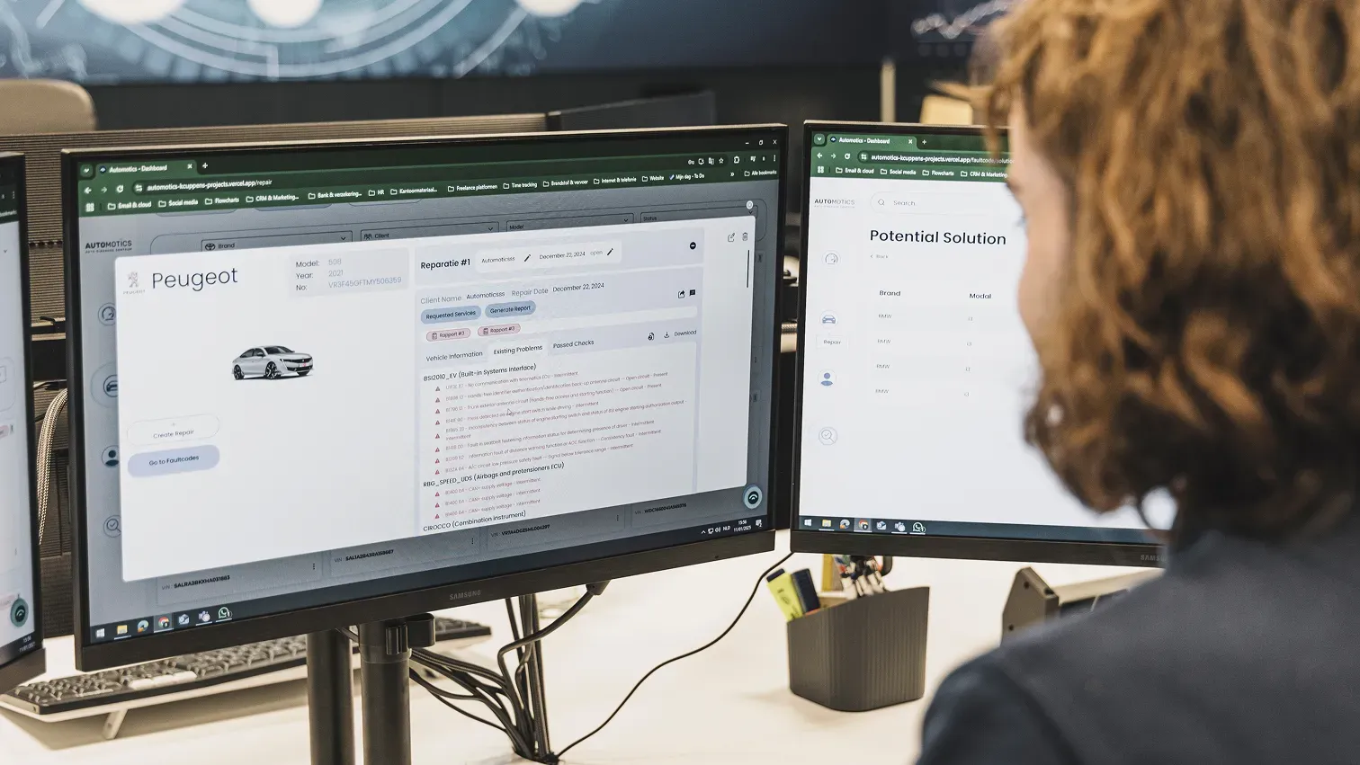 Diagnostics dashboard